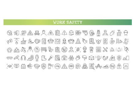Job Safety icon set, an Outline Icon by Tettygreen