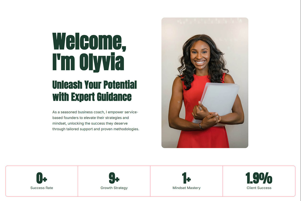Business Coach Elementor Olyvia, a WordPress Template by OKThemes Studio (Photo 12 of 26)