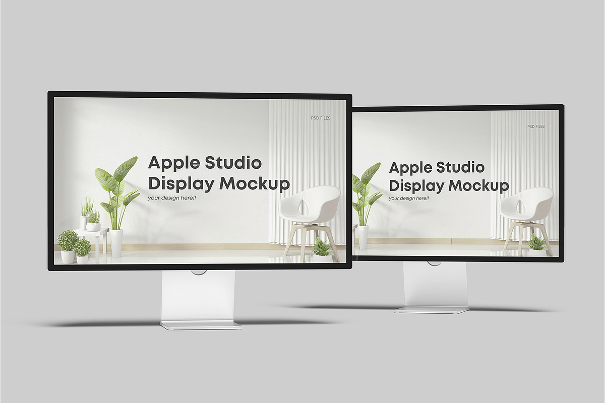 Apple Studio Display Mockup, a Mac Mockup by Graphiculon (Photo 5 of 11)