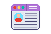 Profile Flat Icon, a Duotone Icon by Pexelpy (Thumbnail 2 of 2)