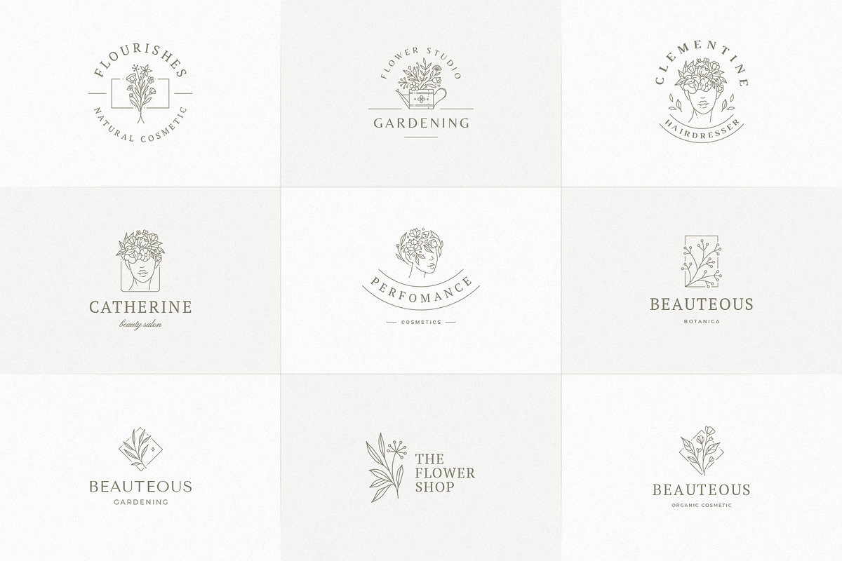 36 Botanical Logo Templates | Canva, a Branding & Logo Template by Vasya Kobelev (Photo 9 of 10)
