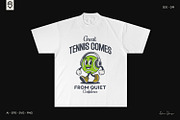 Retro Tennis Ball T-Shirt Bundle, a Sport Illustration by shaondesigns (Thumbnail 2 of 5)