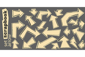 Bold scribble arrows with charcoal, an Illustration by Zimages