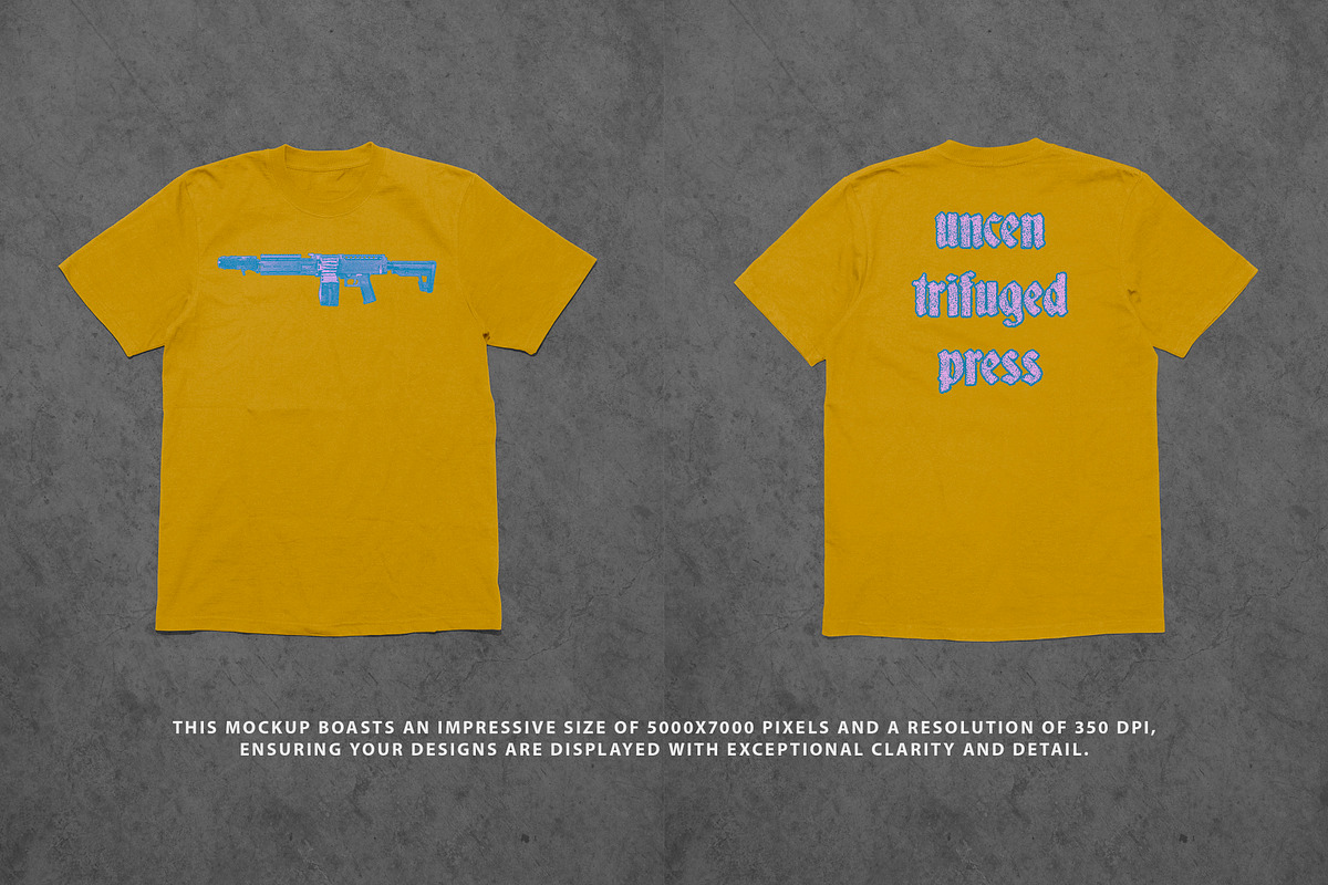 Realistic T-shirt Mockup 2, a Shirt Mockup by Uncentrifuged Pressure (Photo 4 of 7)