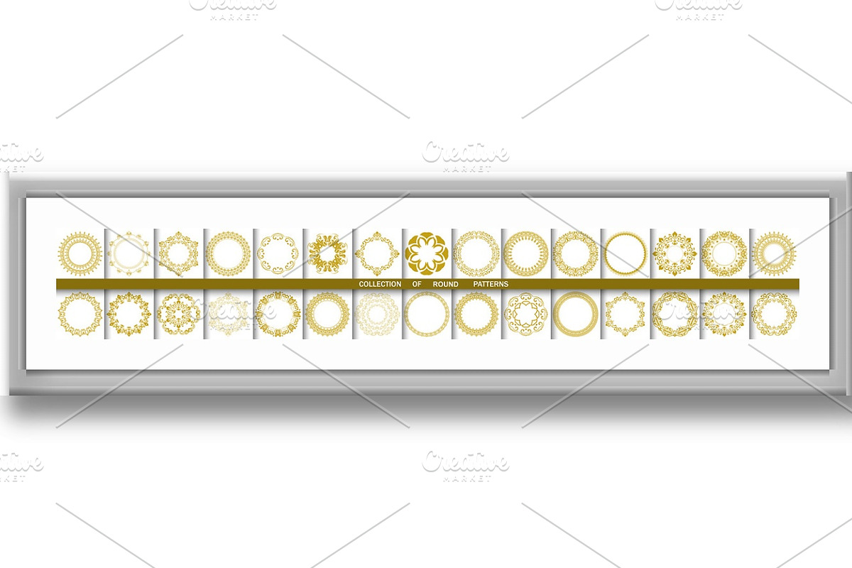 Vintage Big Set of Round Vector, an Illustration by FineArtStudio (Photo 3 of 3)
