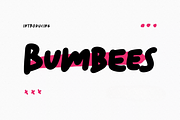 Bumbees Handwritten Font, a Sans Serif Font by MACK 75 (Thumbnail 1 of 10)
