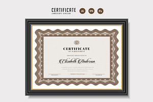 040. Trendy Certificate Template