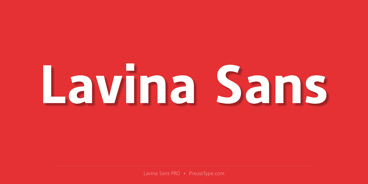 Lavina Sans PRO, a Sans Serif Font by preussTYPE (Photo 1 of 9)
