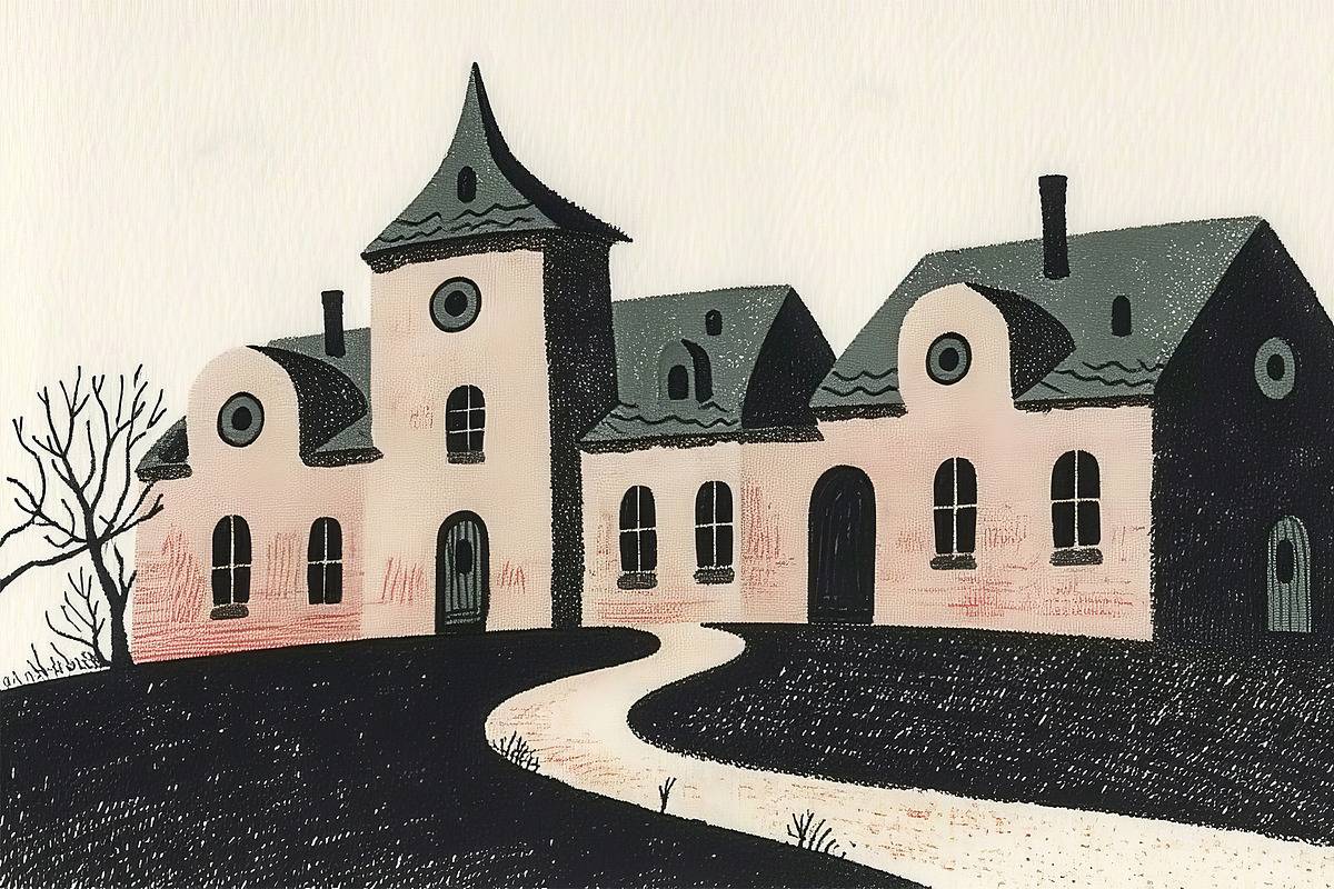 Whimsical Surreal Castle, a Decorative Illustration by StockVerse Creative (Photo 2 of 4)