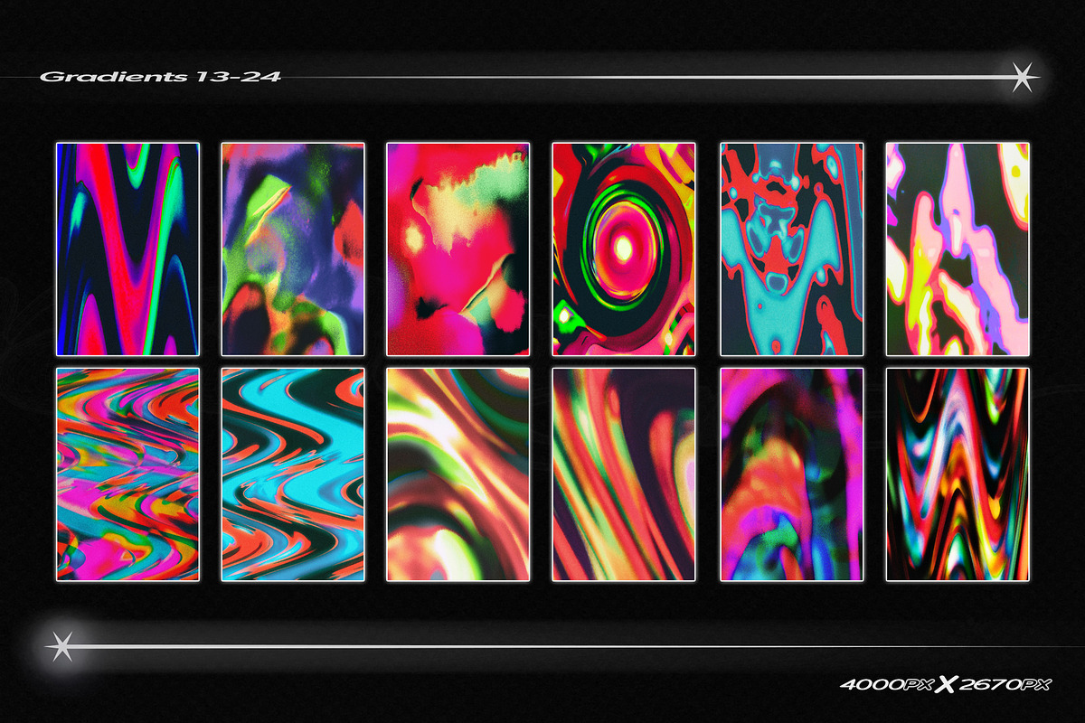 32 Retro Gradient Textures, a Texture Graphic by Retro Black Studio (Photo 12 of 13)