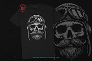 10 Bundle Dark Art Skull Pilot, an Illustration by Morspective (Thumbnail 2 of 7)