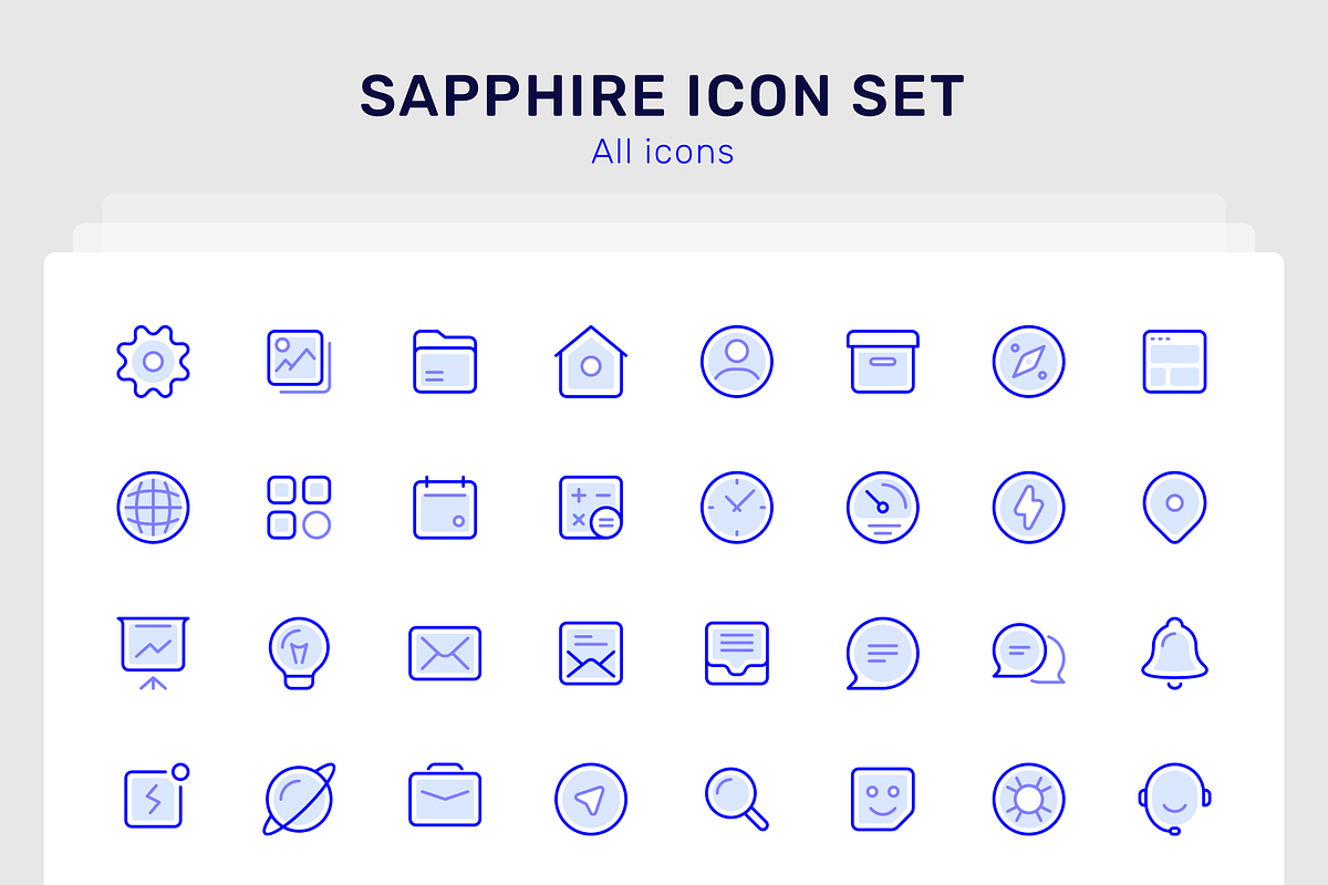 Sapphire 100 beautiful icons, an Outline Icon by iconland (Photo 2 of 5)