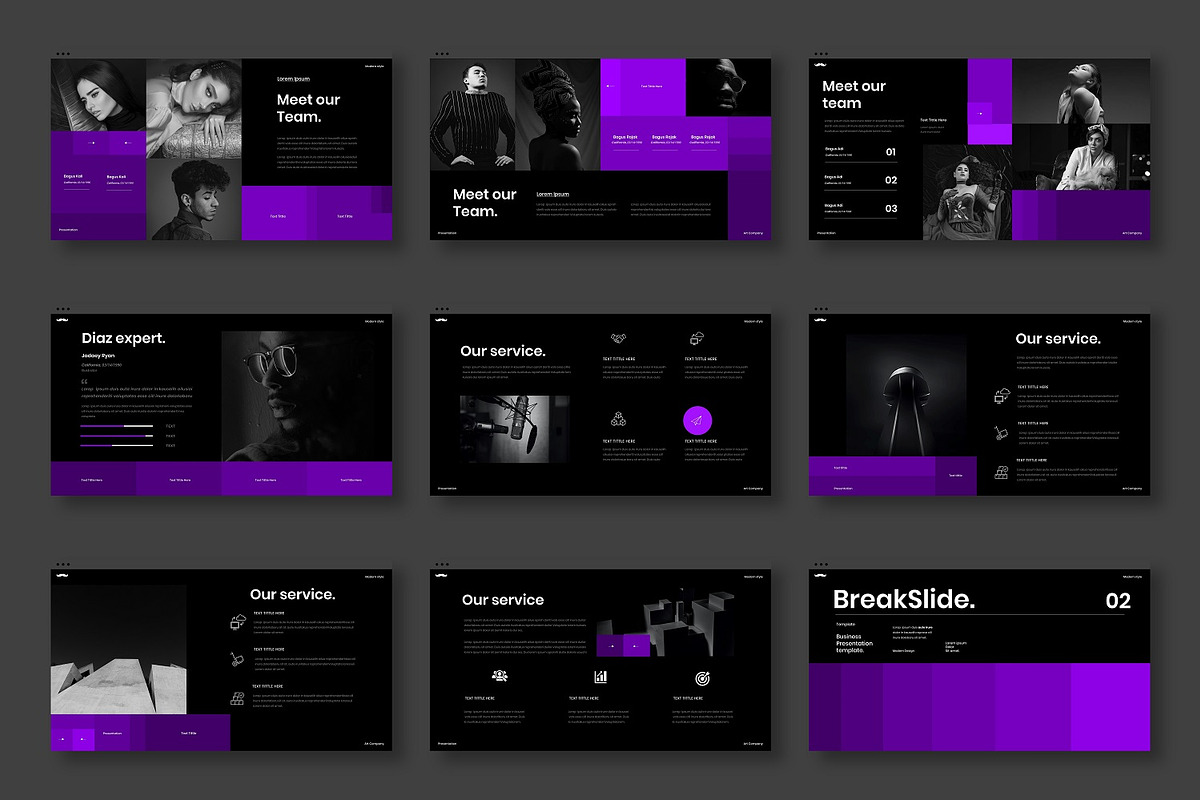 Diaz – Business PowerPoint Template, a Presentation Template by Dens Creative Studio (Photo 3 of 6)