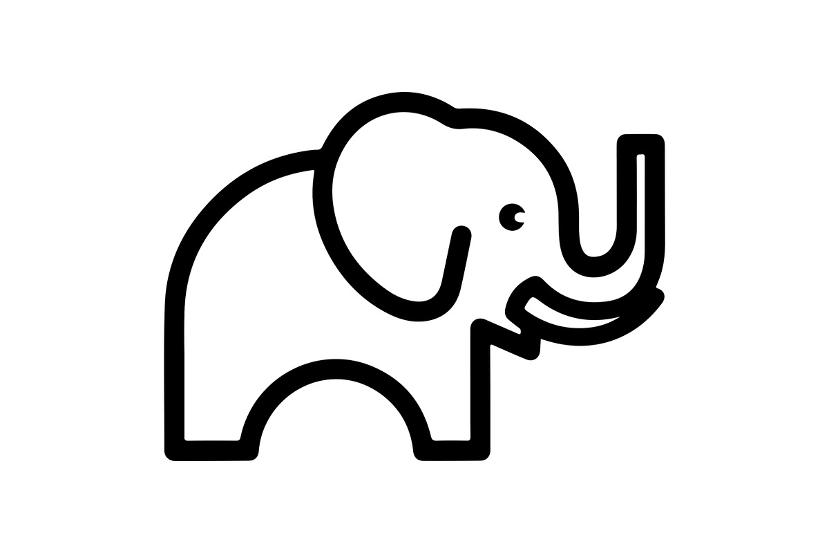 Elephant Vector Elements Bundle, an Animal Illustration by balal (Photo 10 of 18)