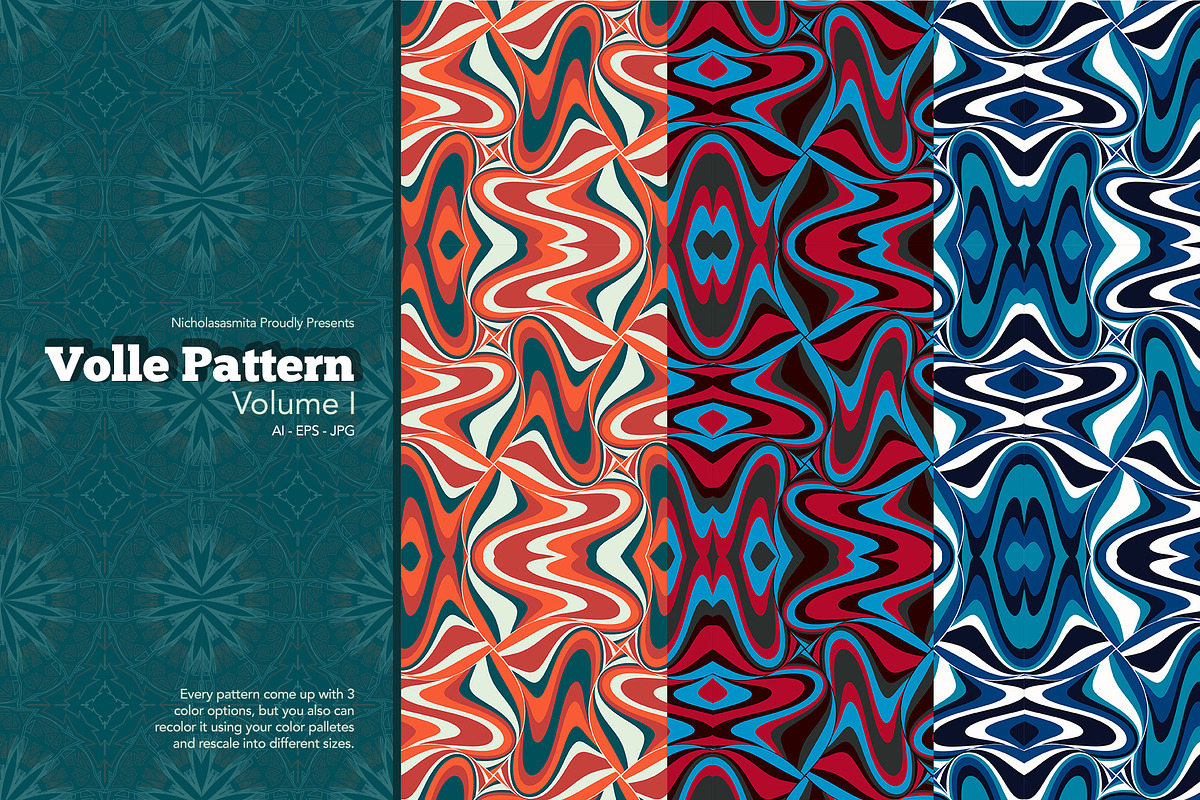 Volle Pattern Volume I, a Pattern Graphic by nicholasasmita (Photo 5 of 13)