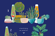 House Plants & Lava Lamps, a Texture Illustration by Katrina Junio (Thumbnail 8 of 8)