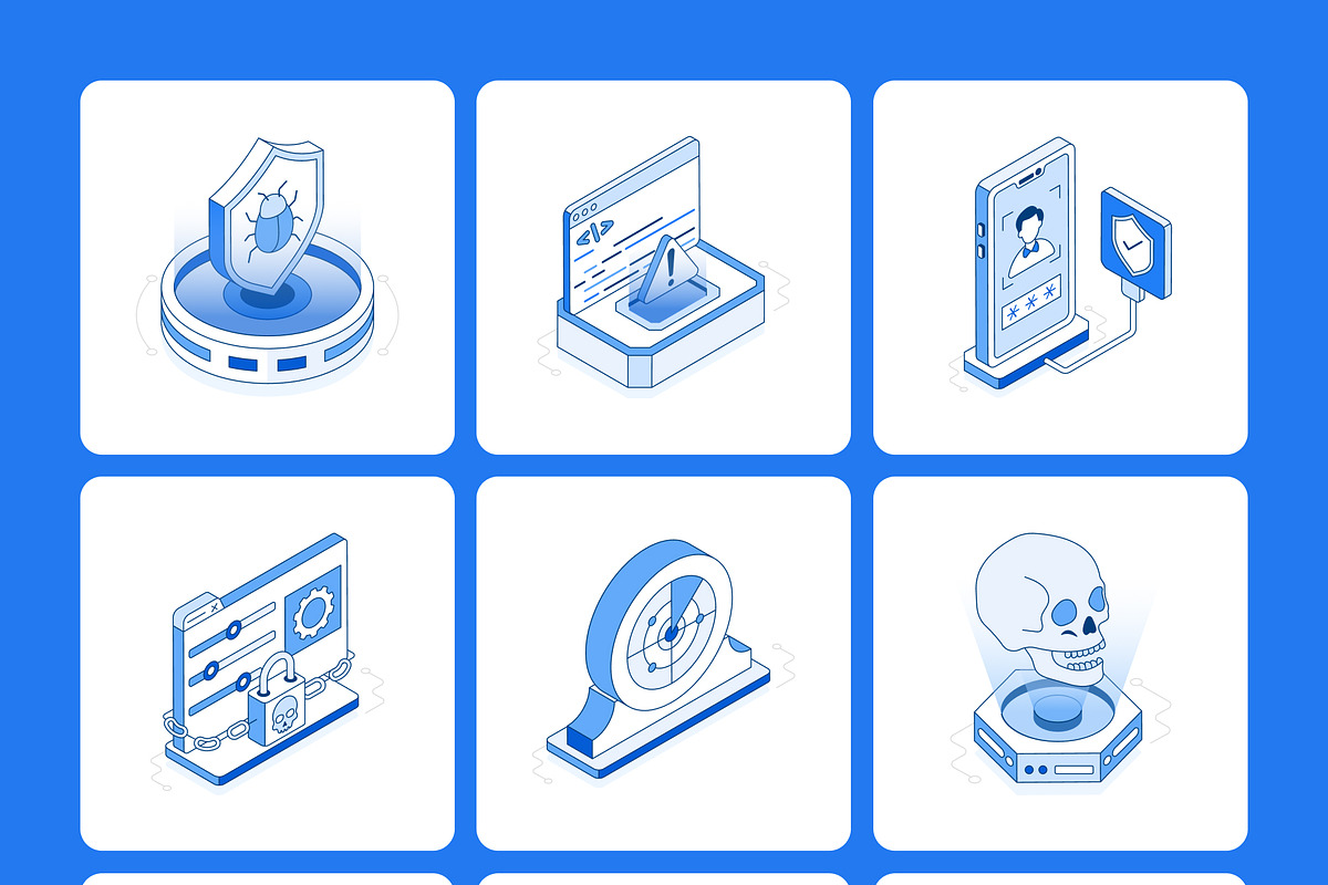 75 Cybersecurity Isometric Icons, a Duotone Icon by Prosymbols (Photo 12 of 12)
