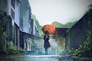 Alone in the town#1