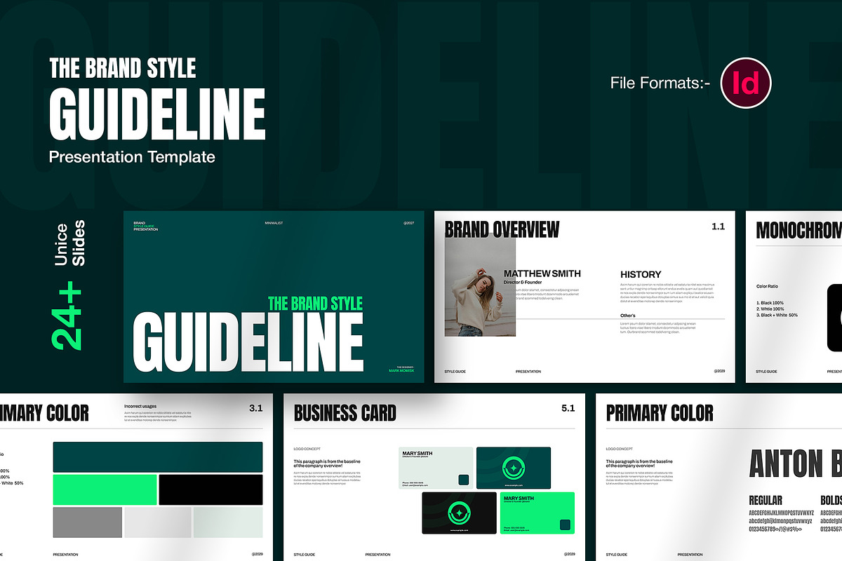 The Brand Style Guideline Template, a Branding & Logo Template by Oriofix (Photo 1 of 11)