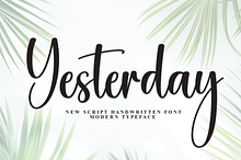 Yesterday | Script Font