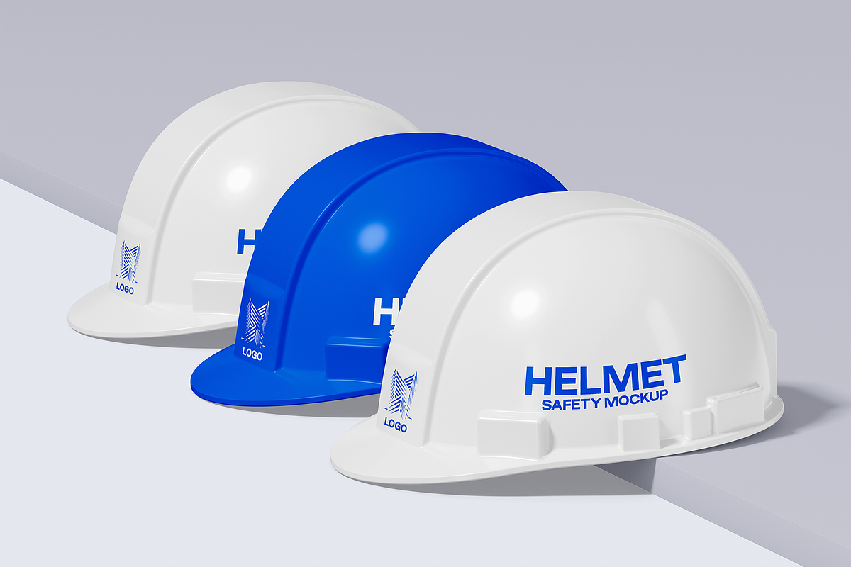 Construction Helmet Mockup, a Product Mockup by Bartama Graphic (Photo 2 of 4)