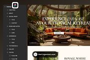 Royale - Luxury Hotel Landing Page, a Landing Page Template by SLAB! Design (Thumbnail 3 of 4)