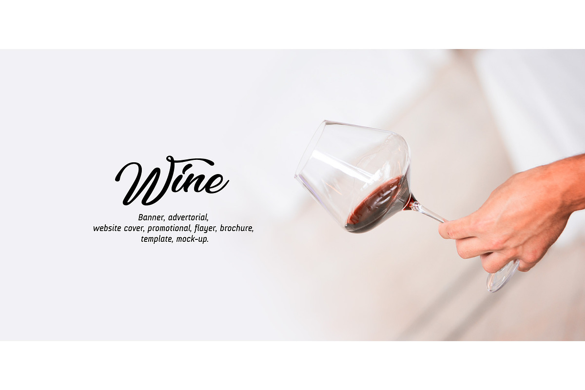 Rose Wine Glass - Banner Vector 004, a Templates & Theme by Fenea Silviu