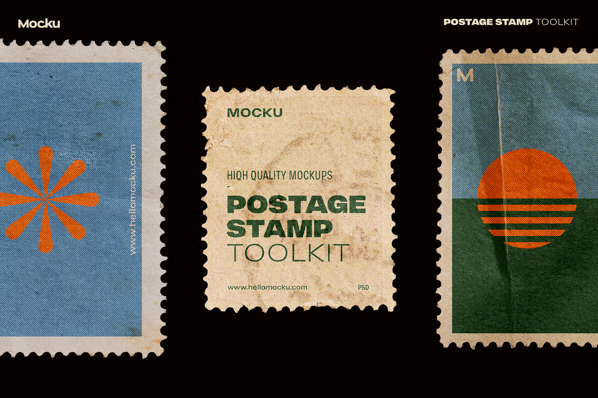Postage Stamp Toolkit, a Packaging Mockup by Mocku (Photo 22 of 22)