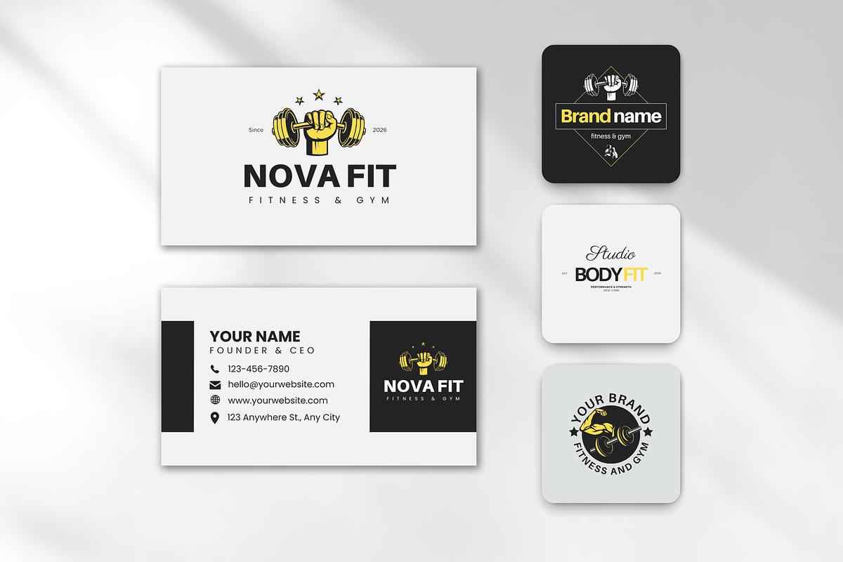 Fitness Coach Canva Template Bundle, a Social Media Template by DigiPax (Photo 12 of 15)
