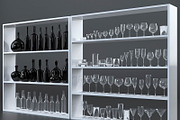 Glasses and bottles collection, a Furniture 3D Model by RC graphics (Thumbnail 1 of 6)