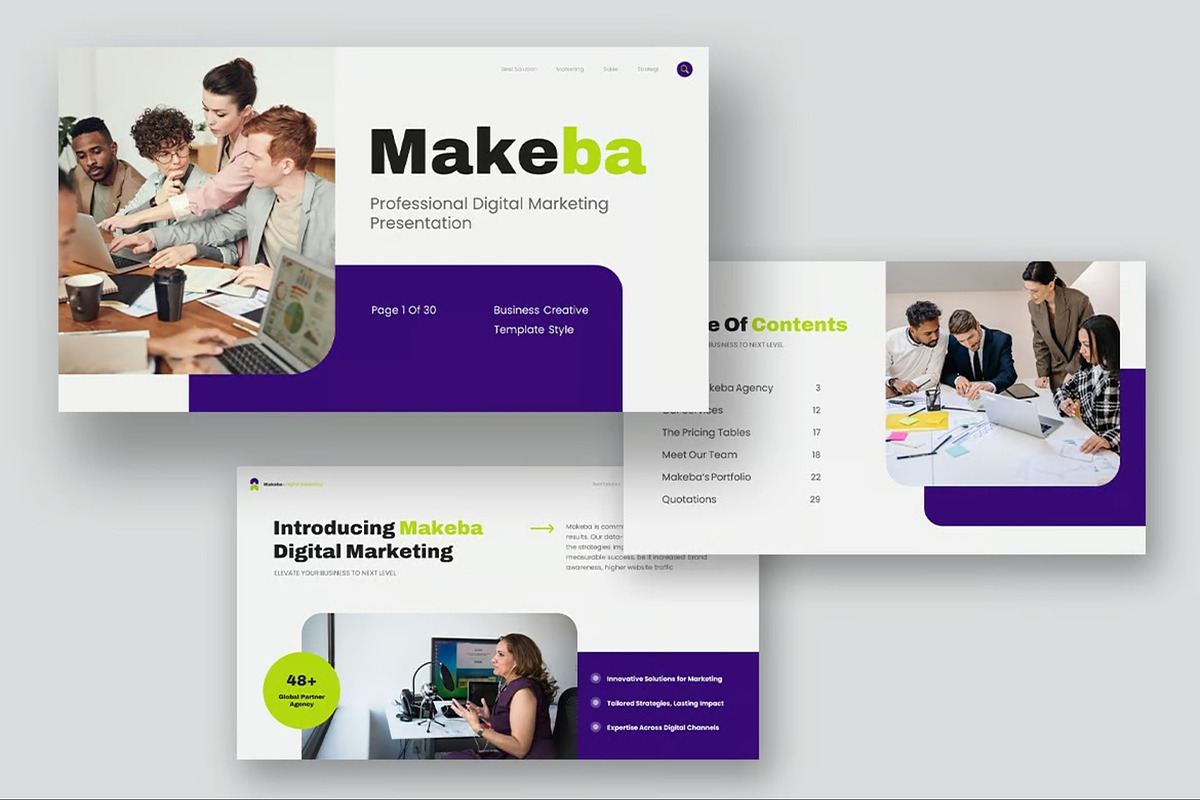 Digital Marketing Powerpoint, a Presentation Template by Fit-tee (Photo 9 of 10)
