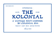 The Kolonial | Vintage Typeface, a Serif Font by Illousa (Thumbnail 1 of 12)
