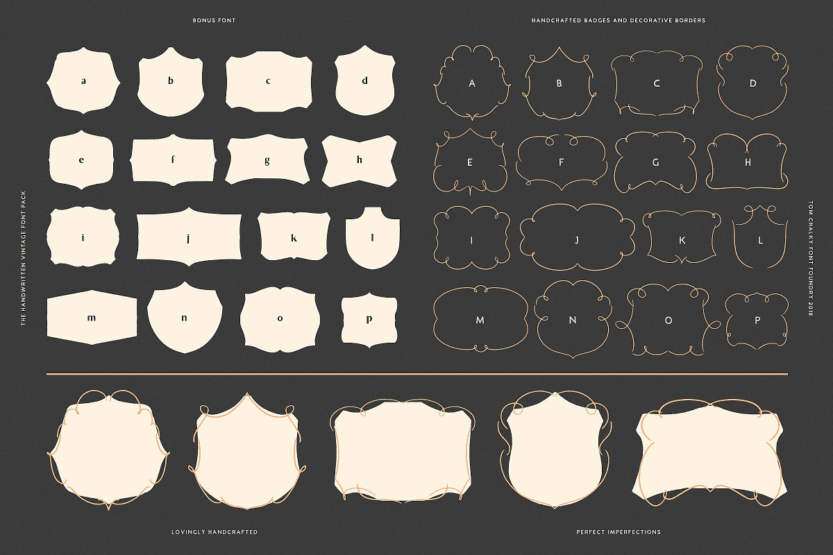 19 Vintage Fonts Bundle & Extras preview 7