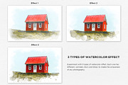 Watercolor Painting Effect, a Layer Style Add-On by Shyeno (Thumbnail 2 of 9)