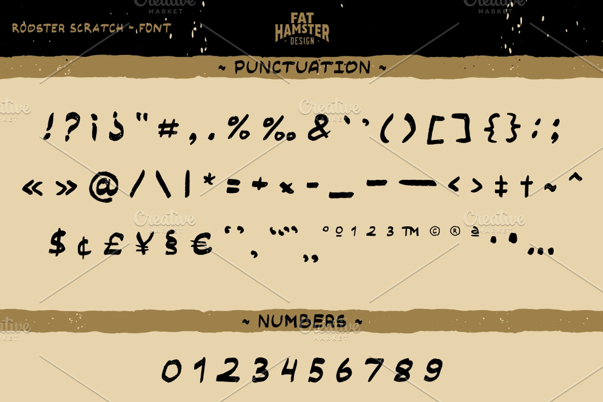 Rooster Scratch handcrafted font, a Handwritten Font by Fat Hamster (Photo 5 of 9)