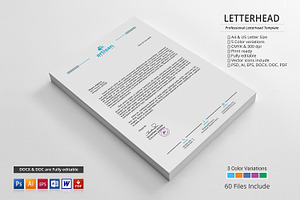 Letterhead, a Stationery Template by artisanHR