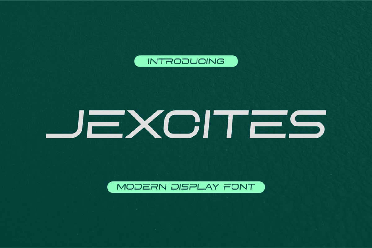Jexcites Font, a Sans Serif Font by brahamb_design (Photo 1 of 5)