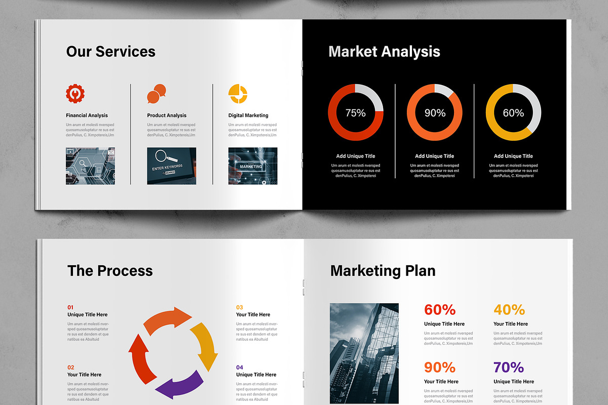 Annual Report Landscape Brochure, a Brochure Template by ContestDesign (Photo 5 of 5)