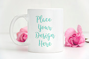 White coffee mug mockup template cup, a Cups & Container Mockup by Leo Flo Mockups (Thumbnail 2 of 5)