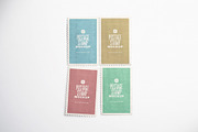 Four Postage Stamps Mockup, an Advertising Mockup by Custom Scene (Thumbnail 10 of 11)