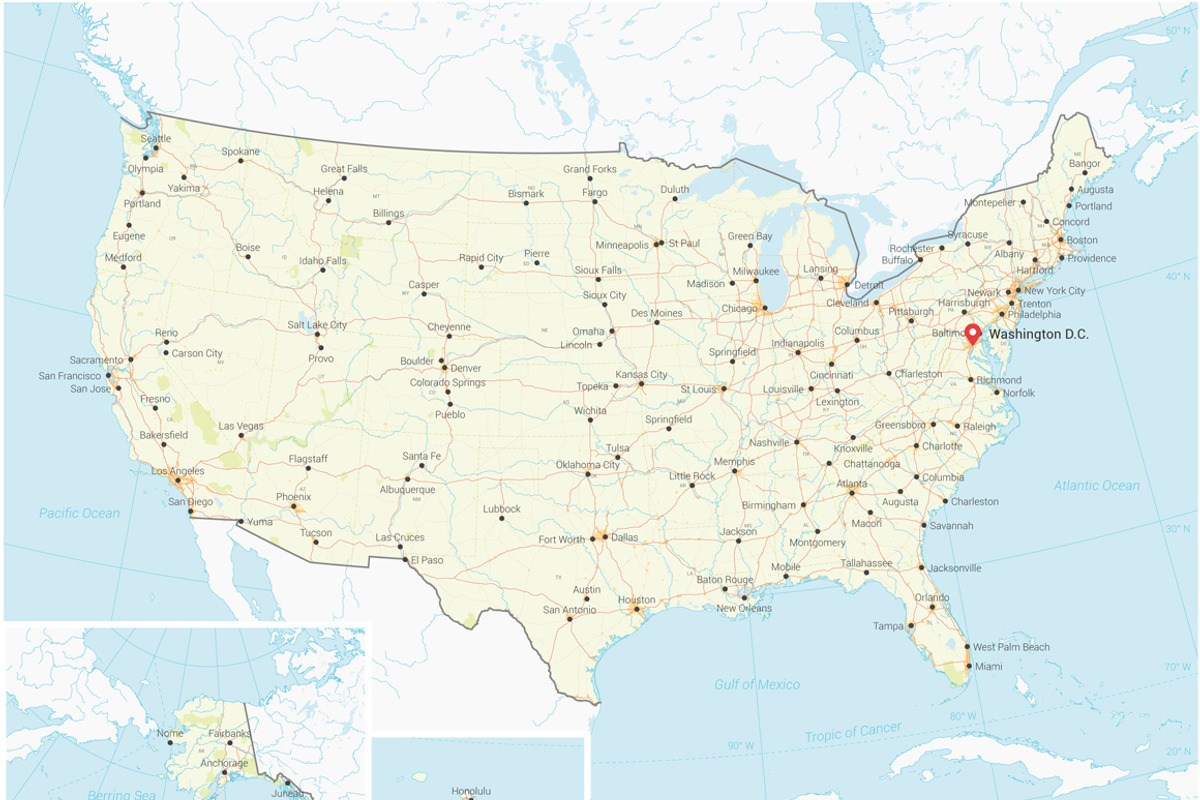 Map of the United States of America, an Illustration by Vector Maps (Photo 1 of 4)