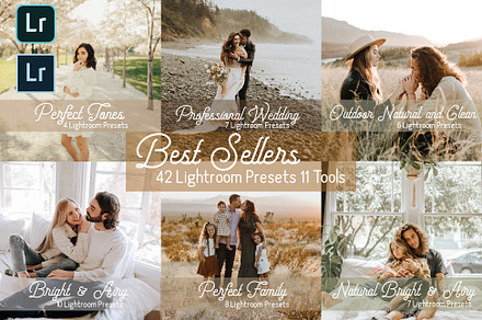 Best Sellers Lightroom Preset Bundle, an Action Add-On by Jake & Meg