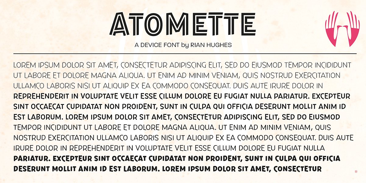 Atomette, a Sans Serif Font by Device (Photo 5 of 8)