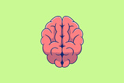 Brain Cartoon Vector Icons, a Person Illustration by Artstorystudio (Thumbnail 2 of 3)