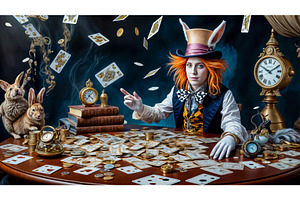Strange and slightly crazy Hatter in, a Holiday Photo by TatsianaSalauyova