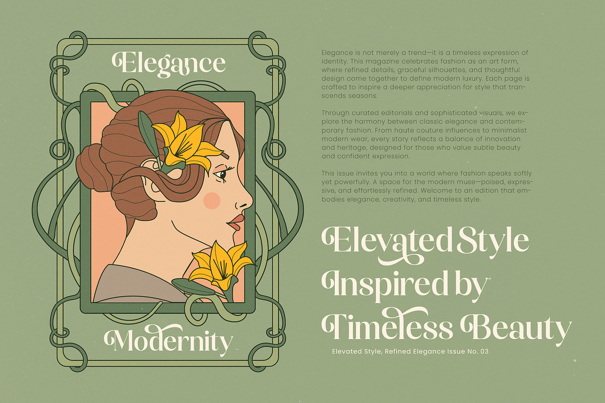 Magical Qardin Decorative Serif, a Serif Font by timelesstype.co (Photo 14 of 20)