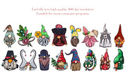 Christmas Gnomes clipart Procreate, a Decorative Illustration by ElladesignCo (Thumbnail 7 of 7)