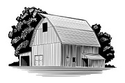 Large Midwestern Barn, a Work Illustration by blue67sign (Thumbnail 1 of 4)