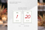 Wedding Table Numbers Canva bd003, a Card Template by TyphoonStudio (Thumbnail 2 of 8)