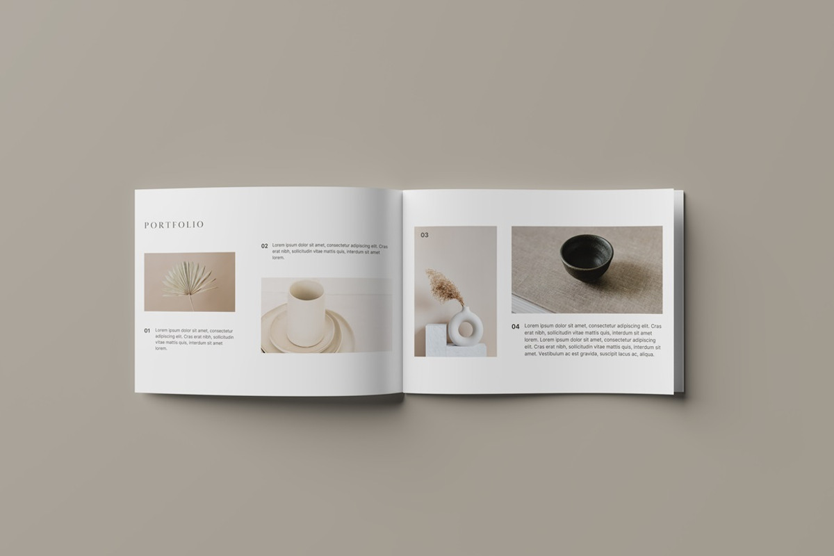 A4/A5 Landscape Brochure Mockup, a Books & Magazine Mockup by Momogi (Photo 4 of 11)